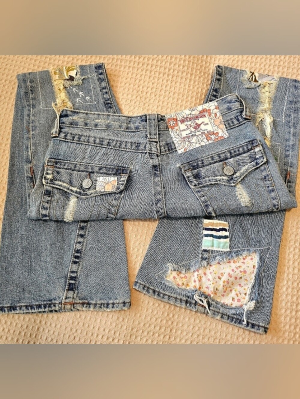 🔥 TRUE RELIGION WOODSTOCK Y2K JEANS | SIZE 28 | RARE VINTAGE